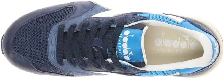 Diadora Mens Conquest Pigskin Sw Lace Up Sneakers Shoes Casual - Blue