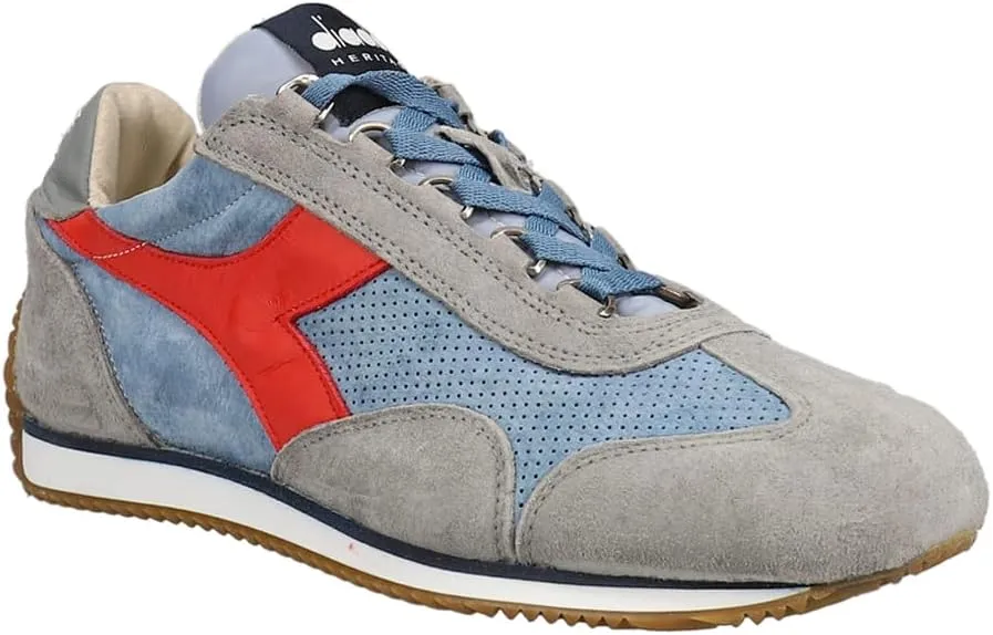 Diadora Mens Equipe Suede Sw Lace Up Sneakers Shoes Casual - Black