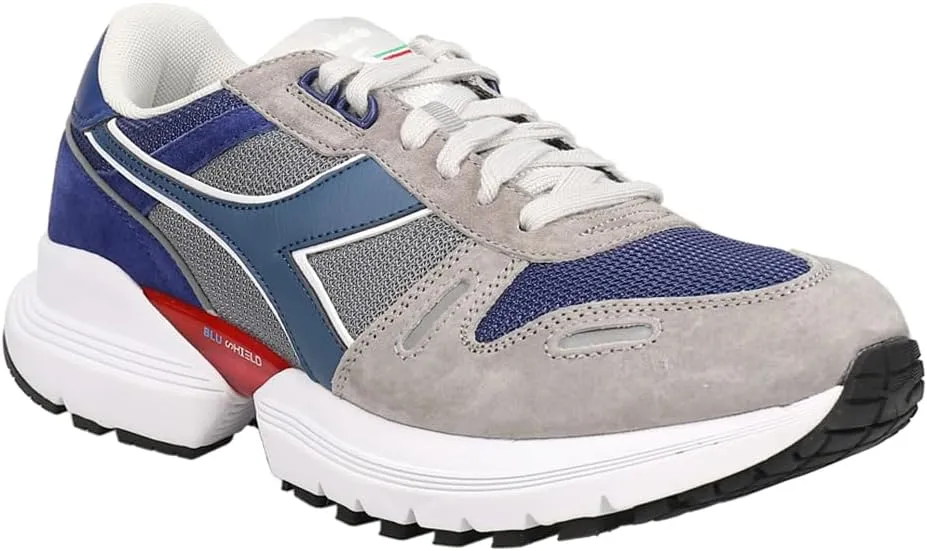Diadora Mens Titan TRX Nubuck Lace Up Sneakers Shoes Casual - Blue, Grey