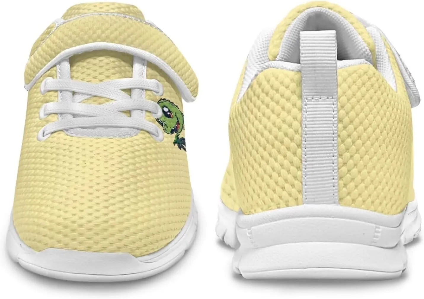 Dinosaur Print Boys Athletic Running Sneakers for Kids Hook & Loop Hiking Sneaker Fitness Shoes