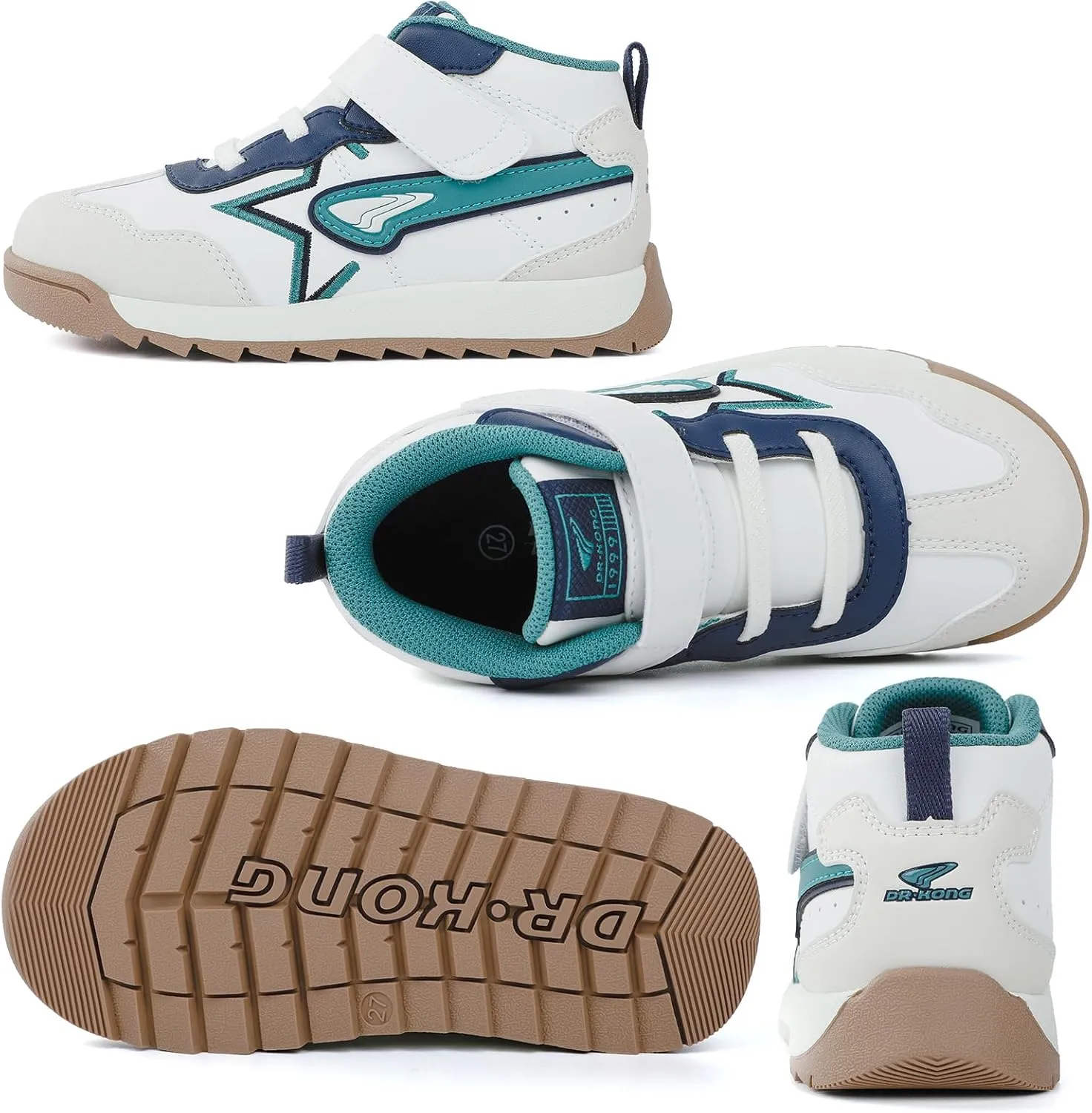 Dr Kong Toddler Shoes Kids Shoes for Boys and Girls Lightweight Durable Casual Athletic Kids Sneakers for Toddlers and Little Kids