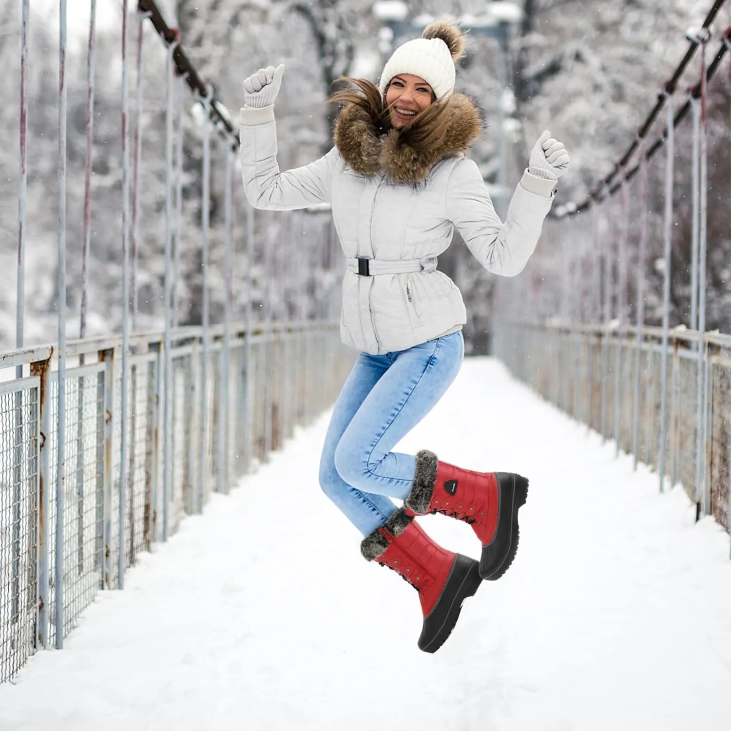 DREAM PAIRS Women's Snow Boots