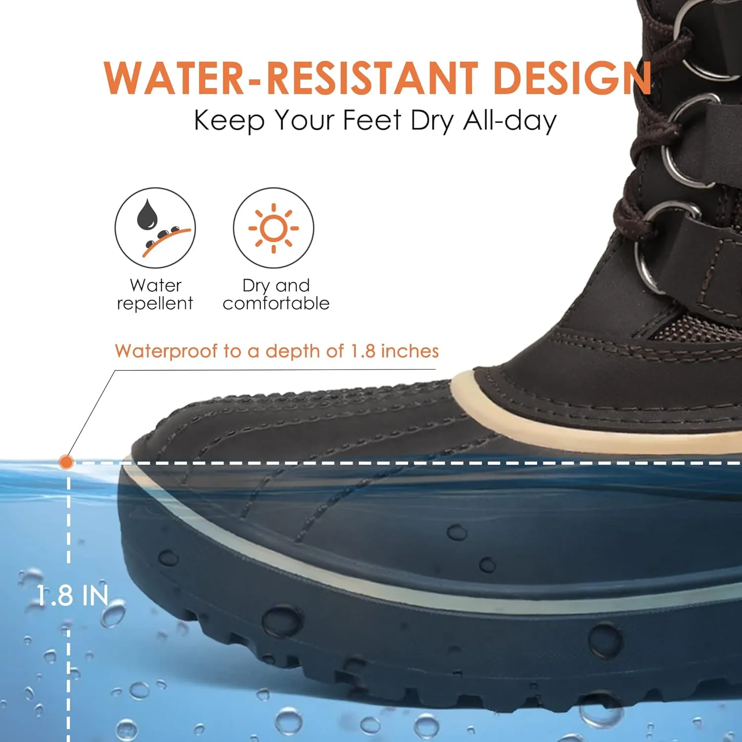 DREAM PAIRS Women's Snow Boots