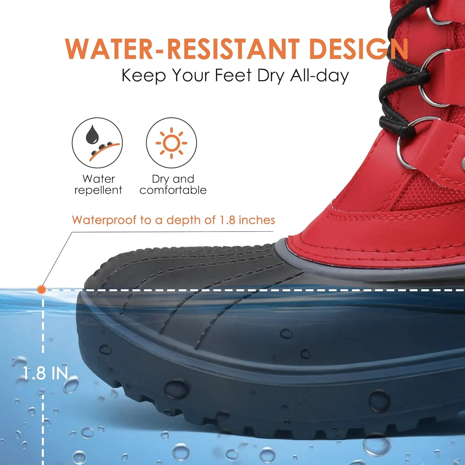 DREAM PAIRS Women's Snow Boots