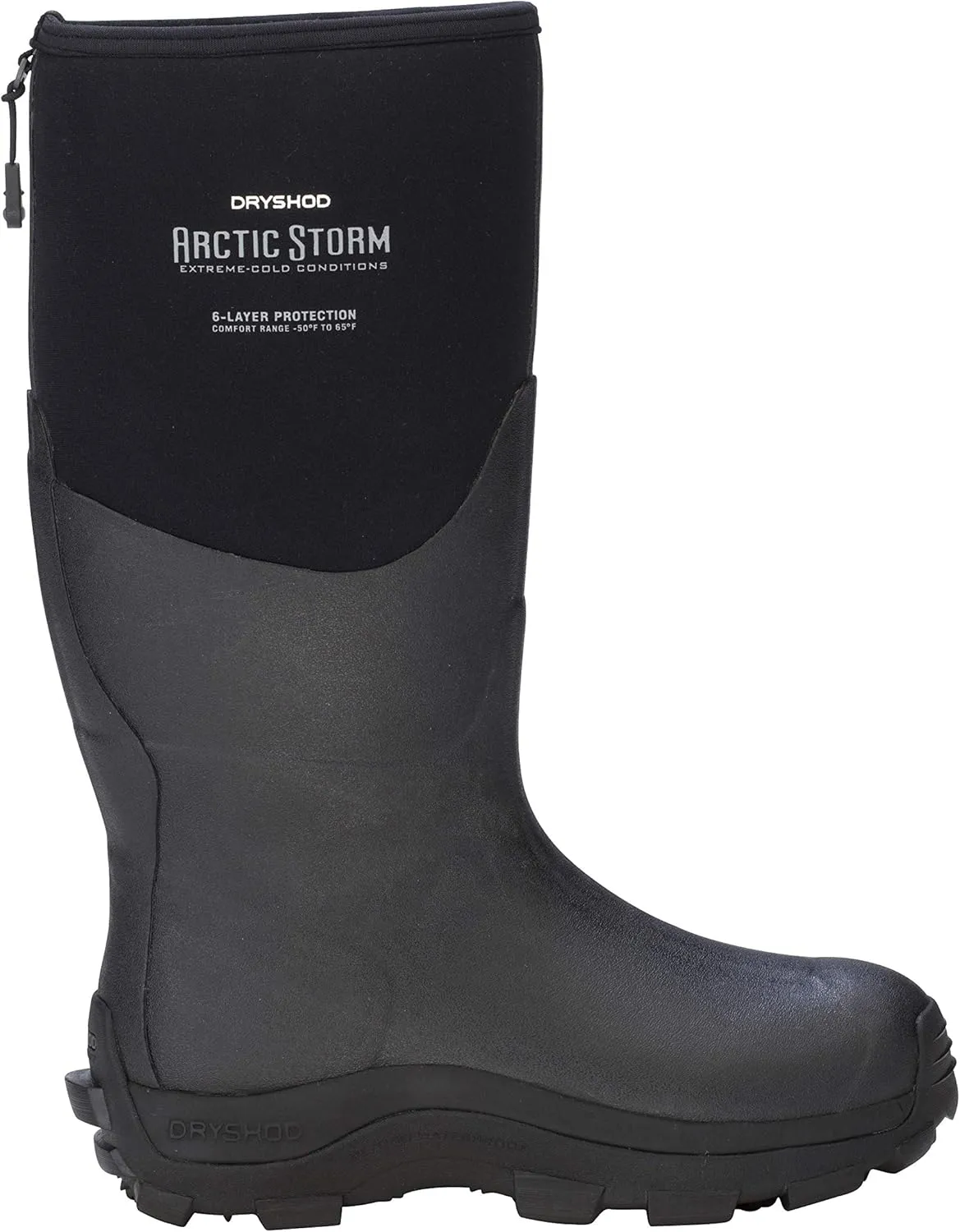 Dryshod Arctic Storm Hi Winter Boot - Men's, Black/Grey, ARS-MH-BK