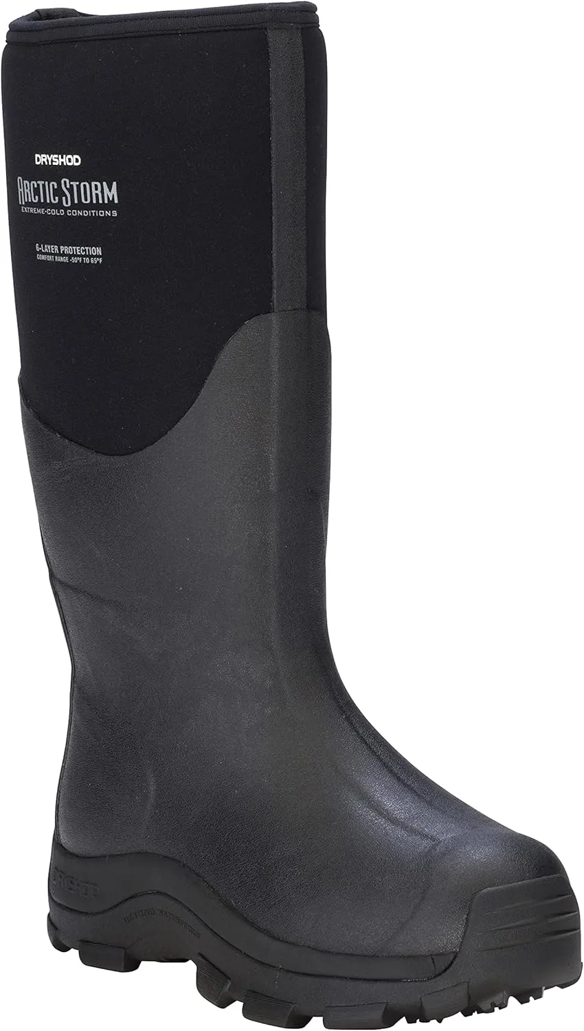 Dryshod Arctic Storm Hi Winter Boot - Men's, Black/Grey, ARS-MH-BK