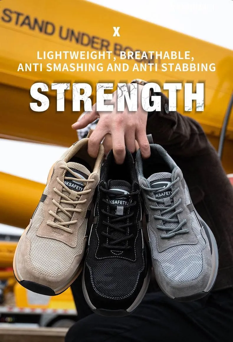 Durable Breathable Safety Shoes - All Season Work Footwear