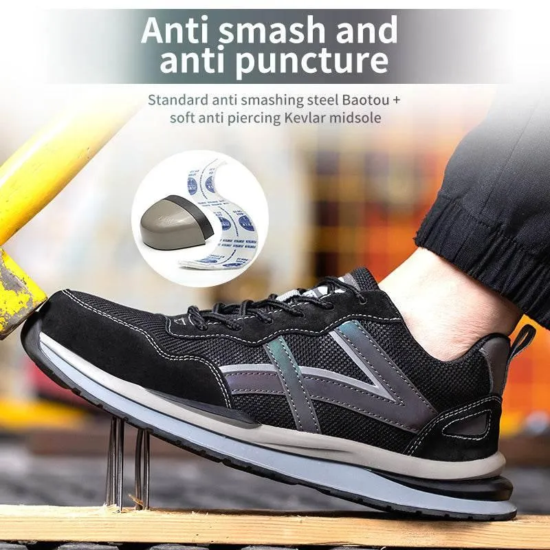 Durable Breathable Safety Shoes - All Season Work Footwear