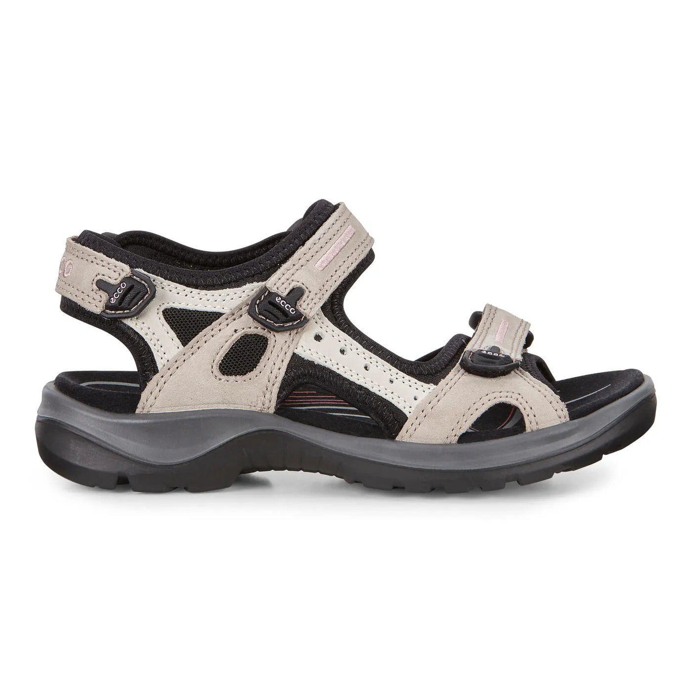 Ecco women's Yucatan Offroad Sandals 069563-54695 atmosphere/ice w./black