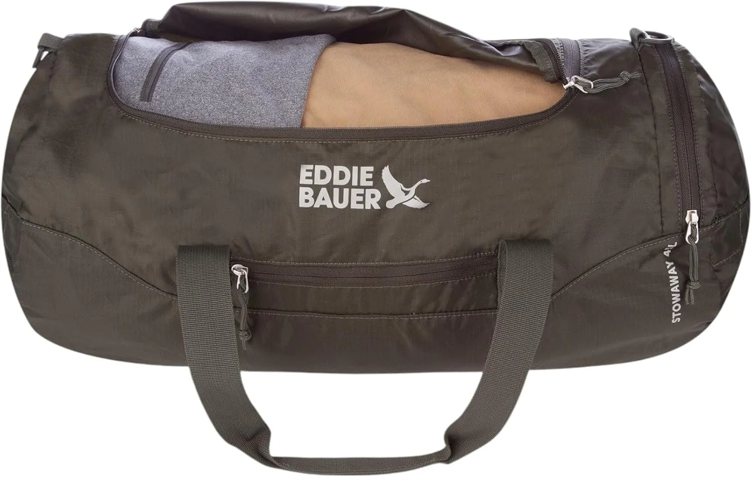 Eddie Bauer Stowaway Packable Duffel Bag | Travel | Foldable | Lightweight | Durable | Ripstop Polyester | 23" Length | 45L Capacity