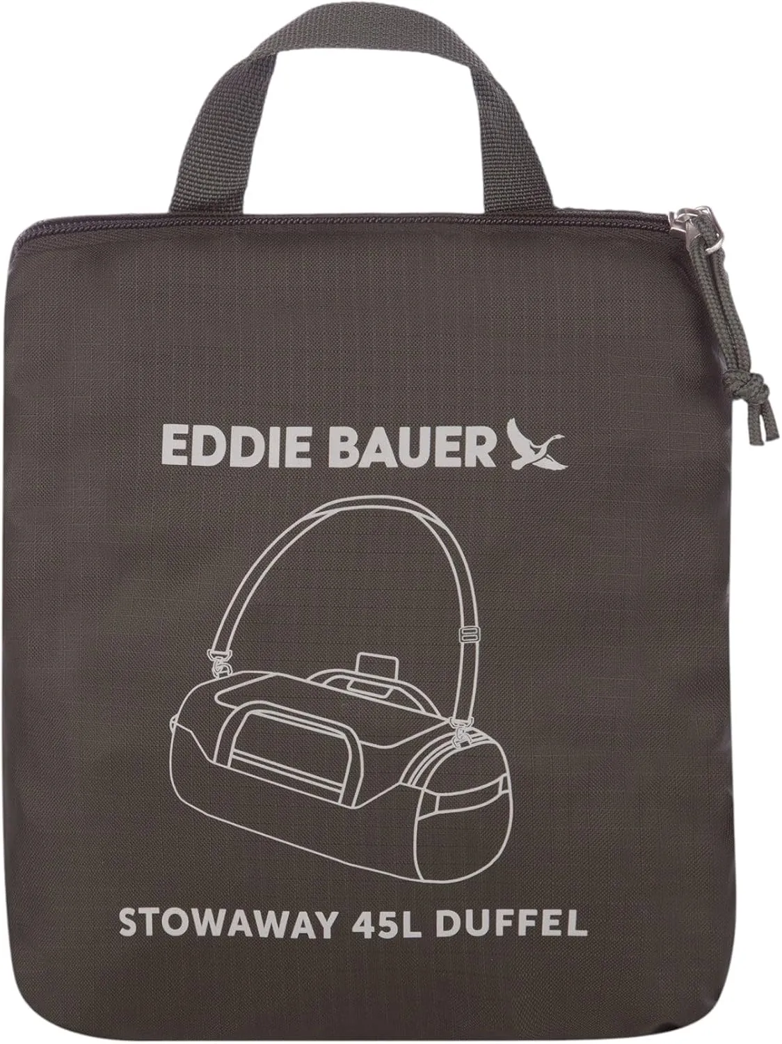Eddie Bauer Stowaway Packable Duffel Bag | Travel | Foldable | Lightweight | Durable | Ripstop Polyester | 23" Length | 45L Capacity
