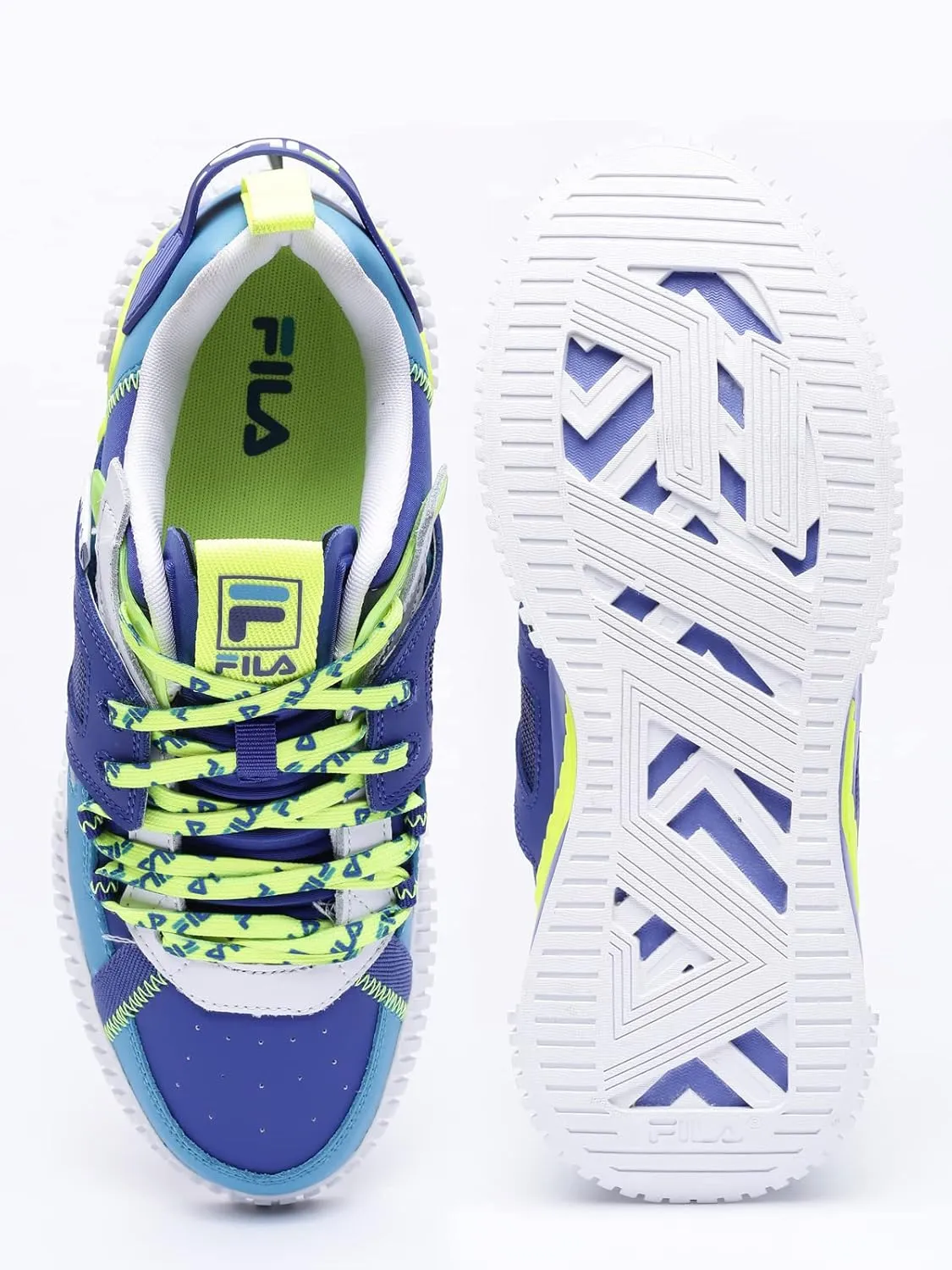 Fila Mens ARO BLU/STW CAGE Mixed Media Shoe 9