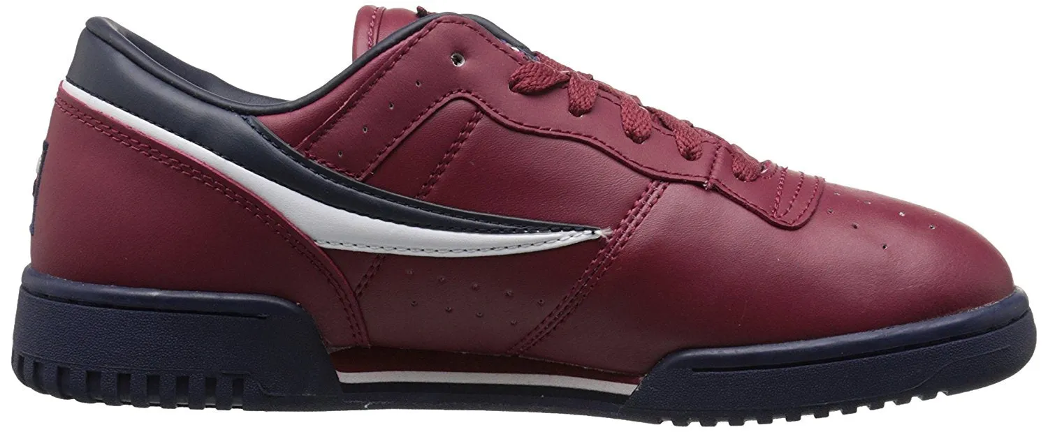 Fila Men's Original Fitness Sneaker,Black-White-Red,14 M US