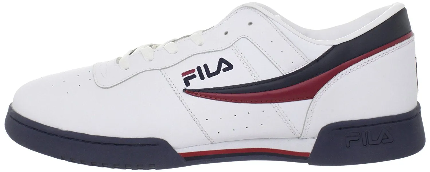 Fila Men's Original Fitness Sneaker,Black-White-Red,14 M US