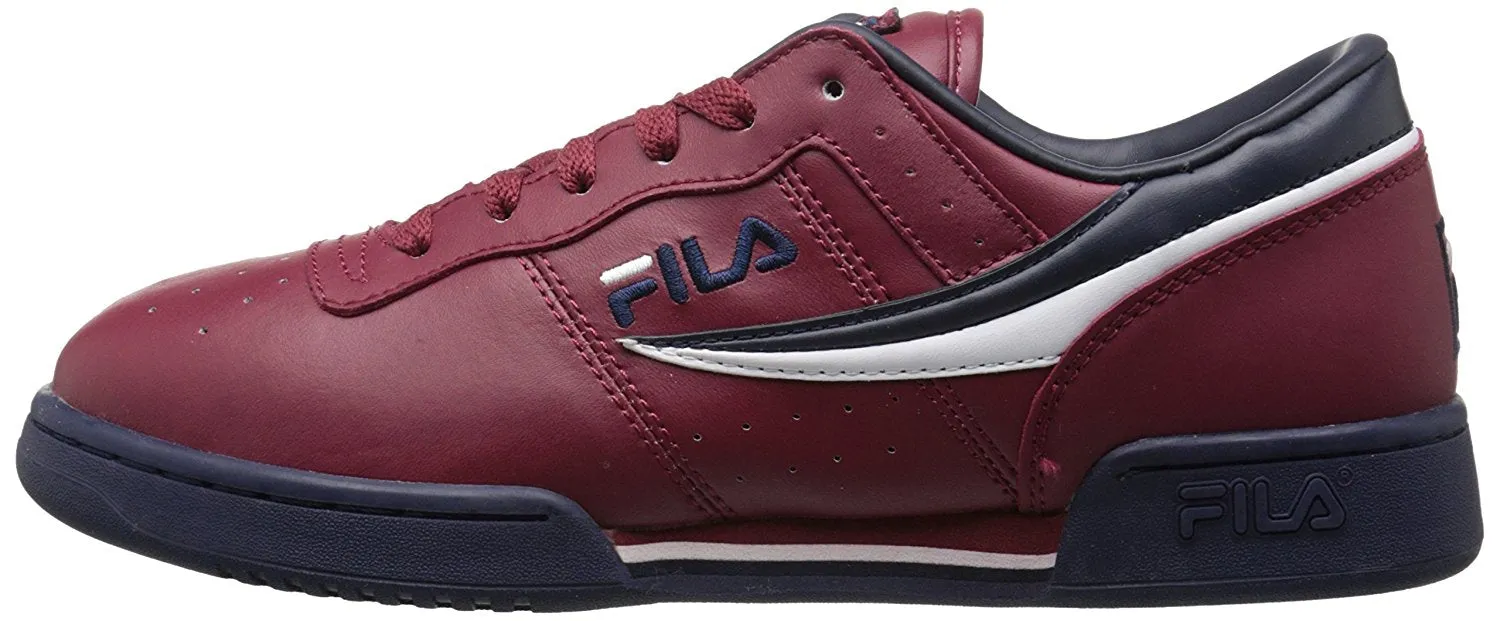 Fila Men's Original Fitness Sneaker,Black-White-Red,14 M US