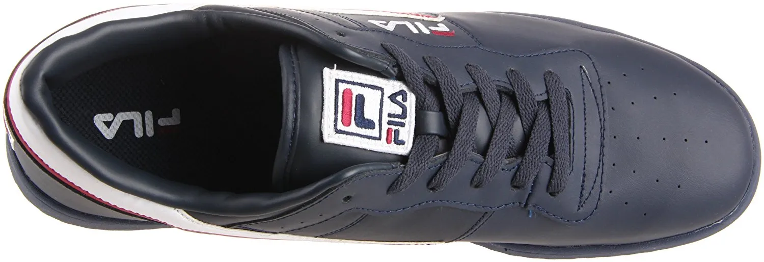 Fila Men's Original Fitness Sneaker,Black-White-Red,14 M US