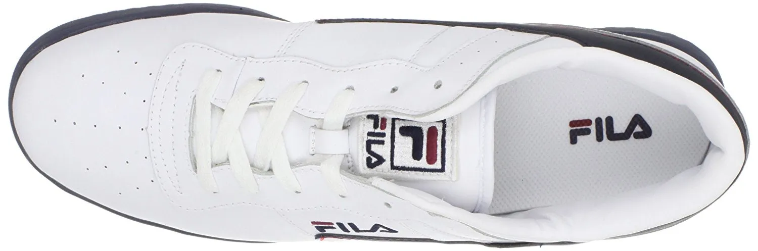 Fila Men's Original Fitness Sneaker,Black-White-Red,14 M US