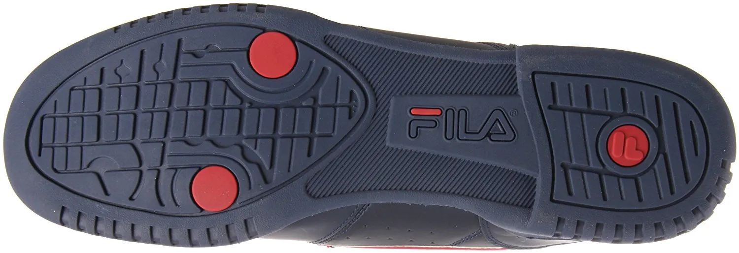 Fila Men's Original Fitness Sneaker,Black-White-Red,14 M US
