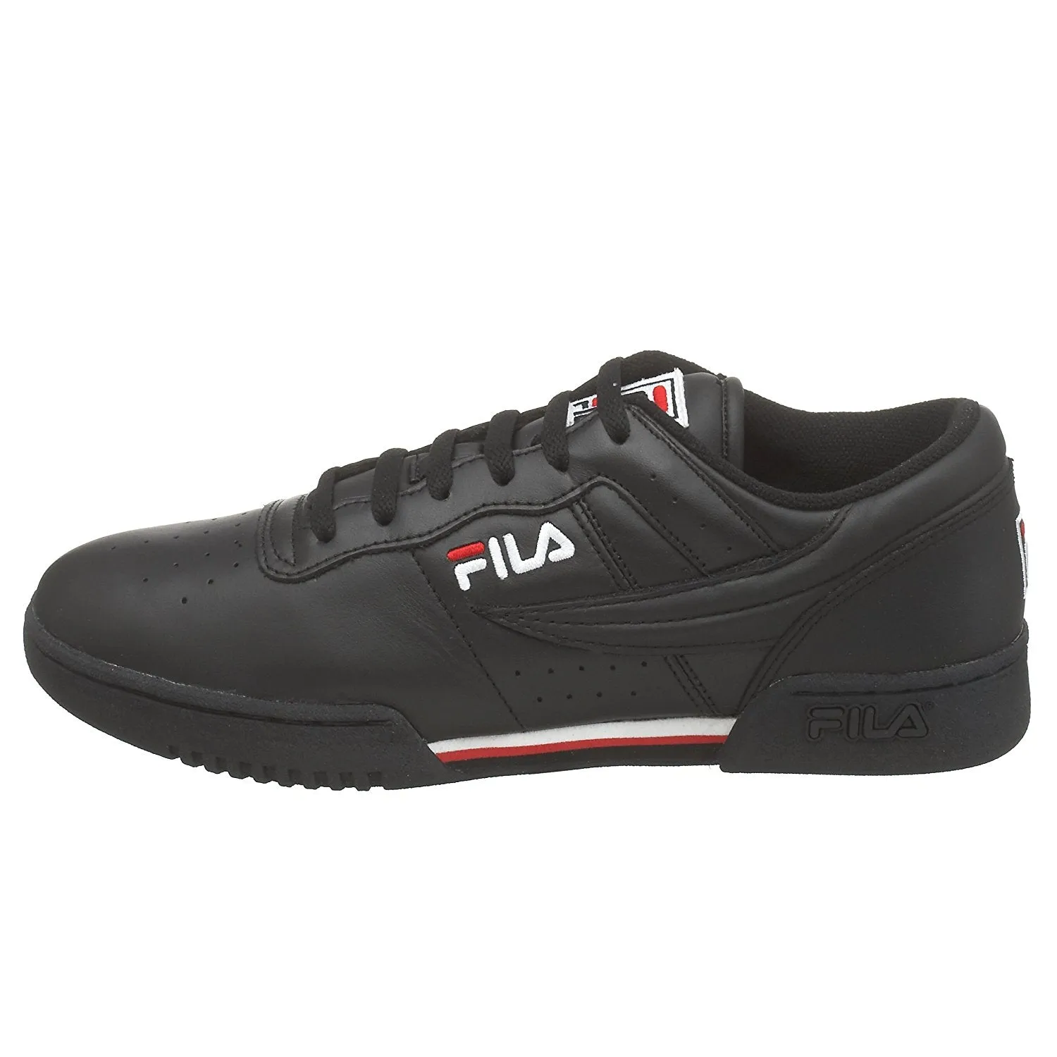 Fila Men's Original Fitness Sneaker,Black-White-Red,14 M US