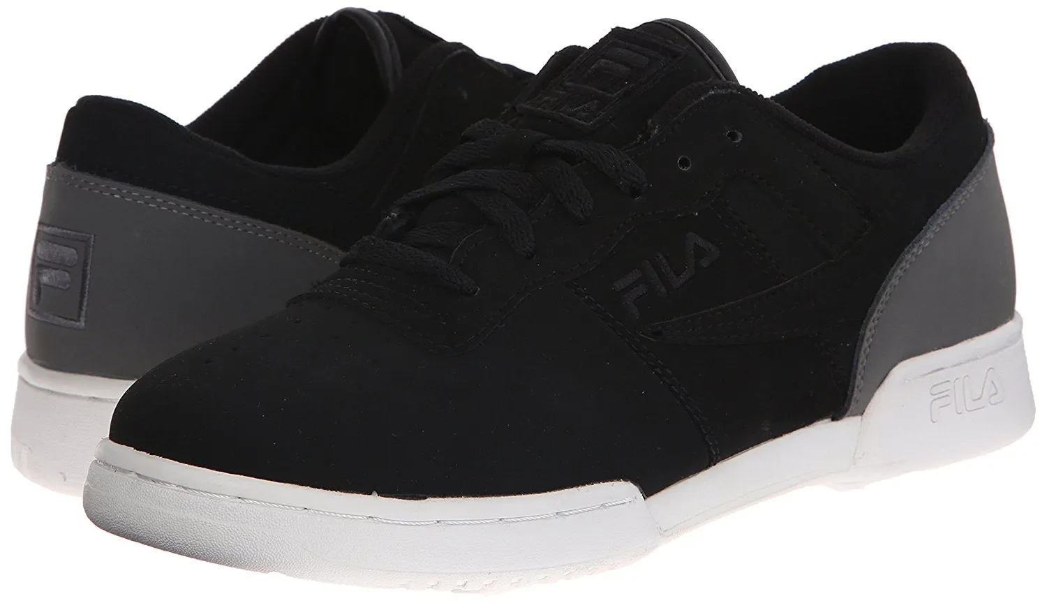 Fila Men's Original Fitness Sneaker,Black-White-Red,14 M US