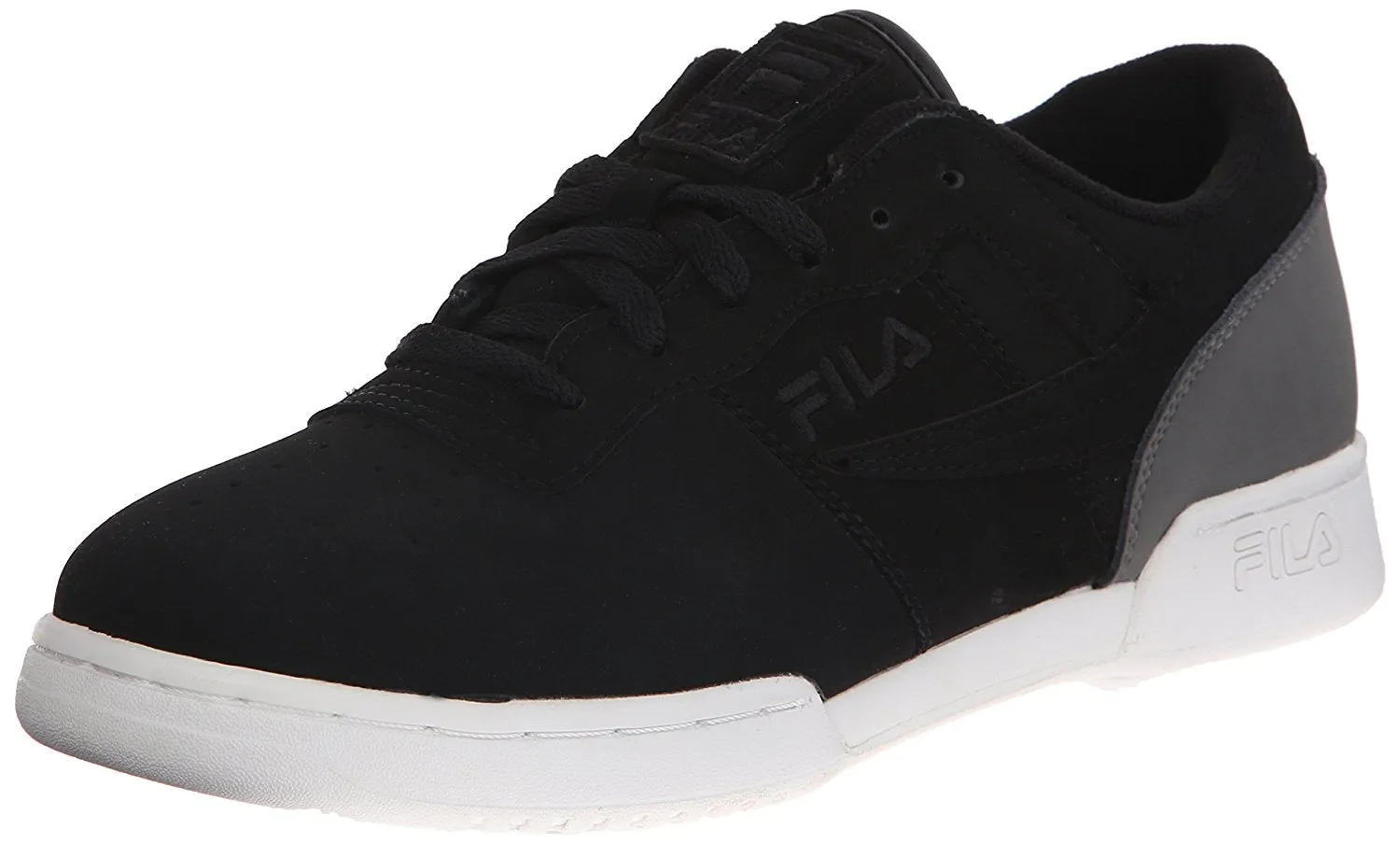 Fila Men's Original Fitness Sneaker,Black-White-Red,14 M US