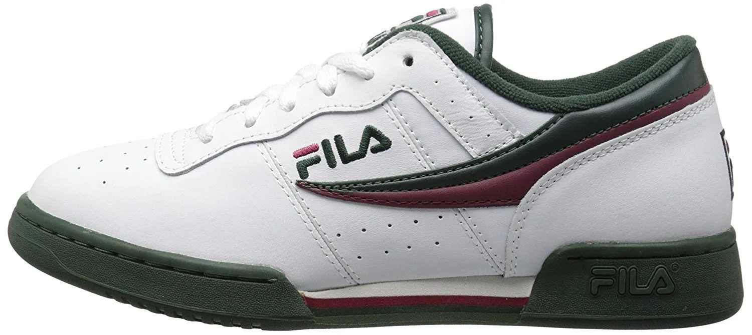 Fila Men's Original Fitness Sneaker,Black-White-Red,14 M US