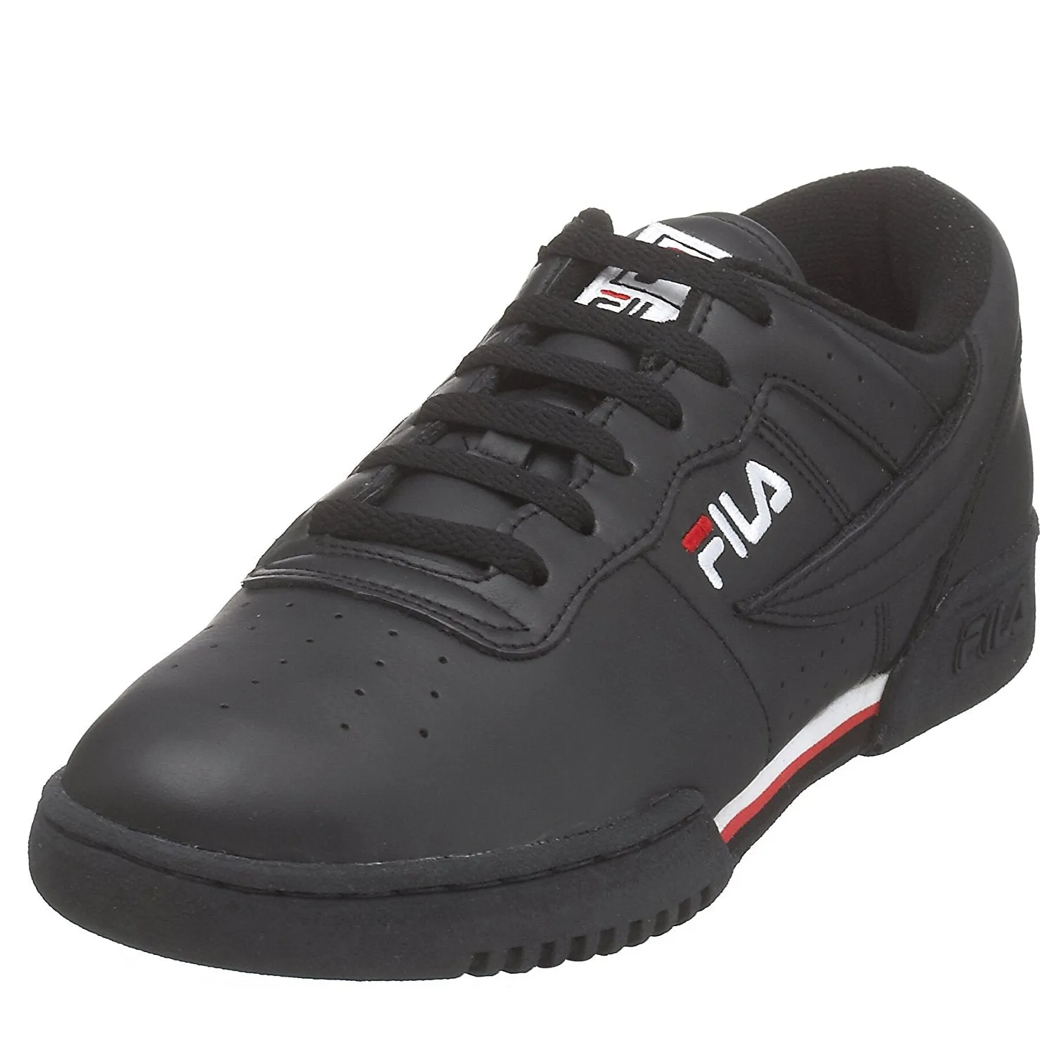 Fila Men's Original Fitness Sneaker,Black-White-Red,14 M US