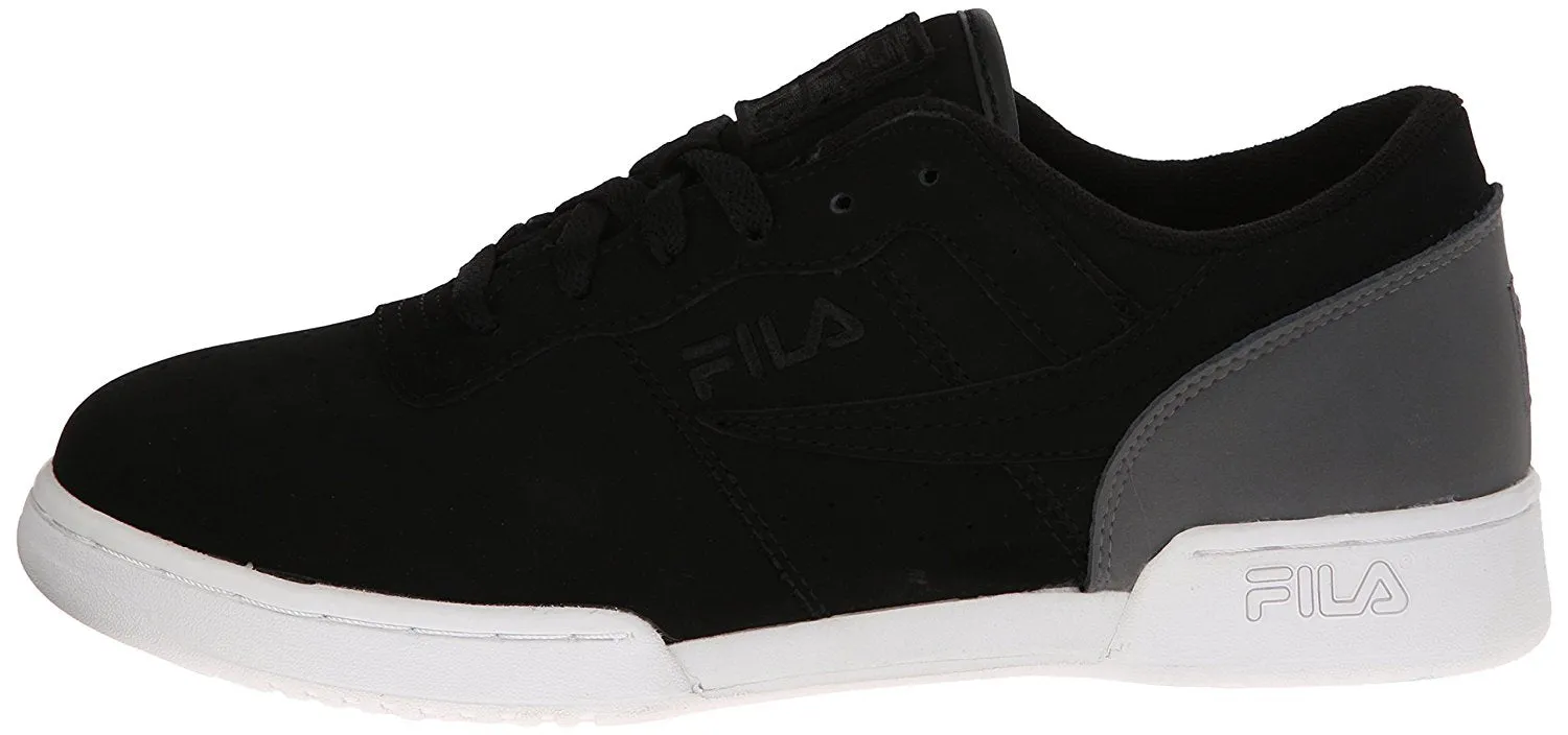 Fila Men's Original Fitness Sneaker,Black-White-Red,14 M US