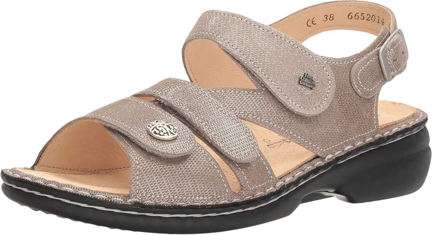 Finn Comfort Women's Gomera Ankle Strap, 34 EU X-Weit