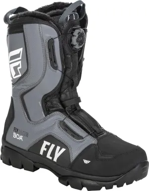 Fly Racing Marker BOA Snow Boot (Black/Grey, 14)