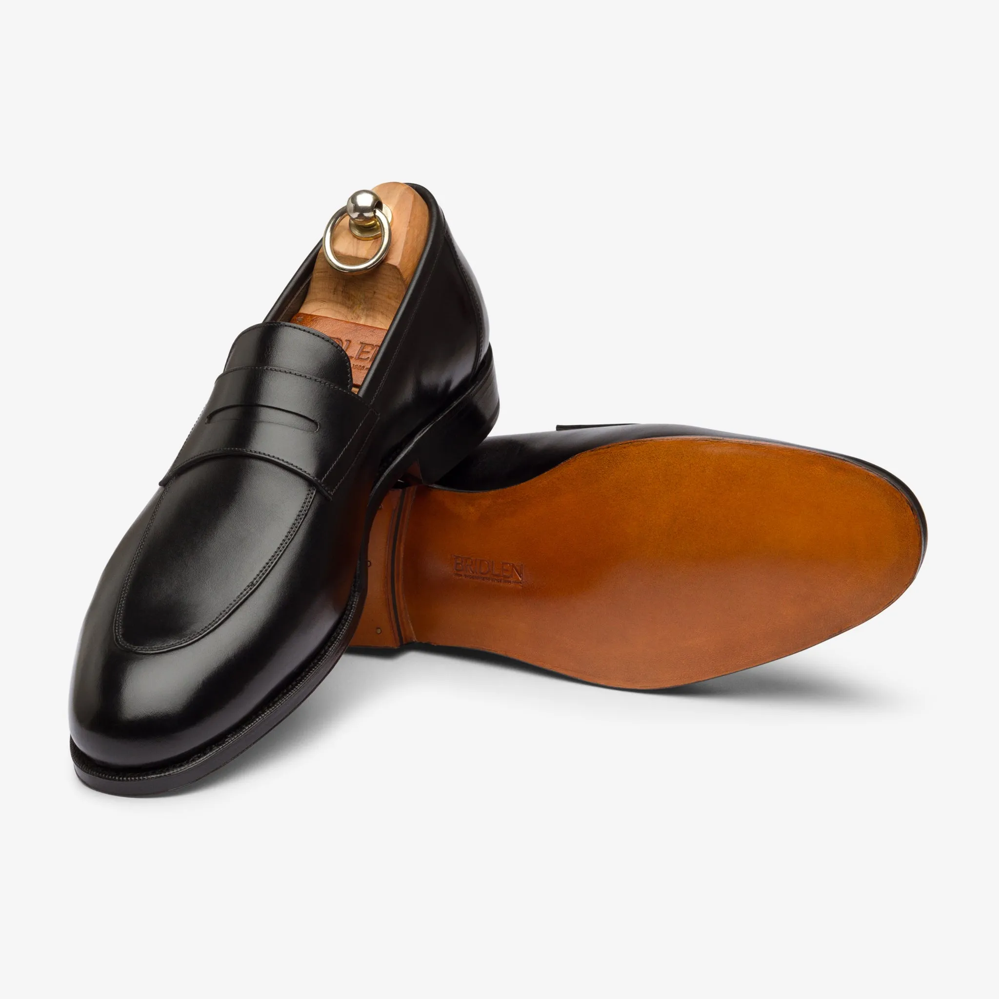 Folded Penny Loafer - Black - Rufer Last