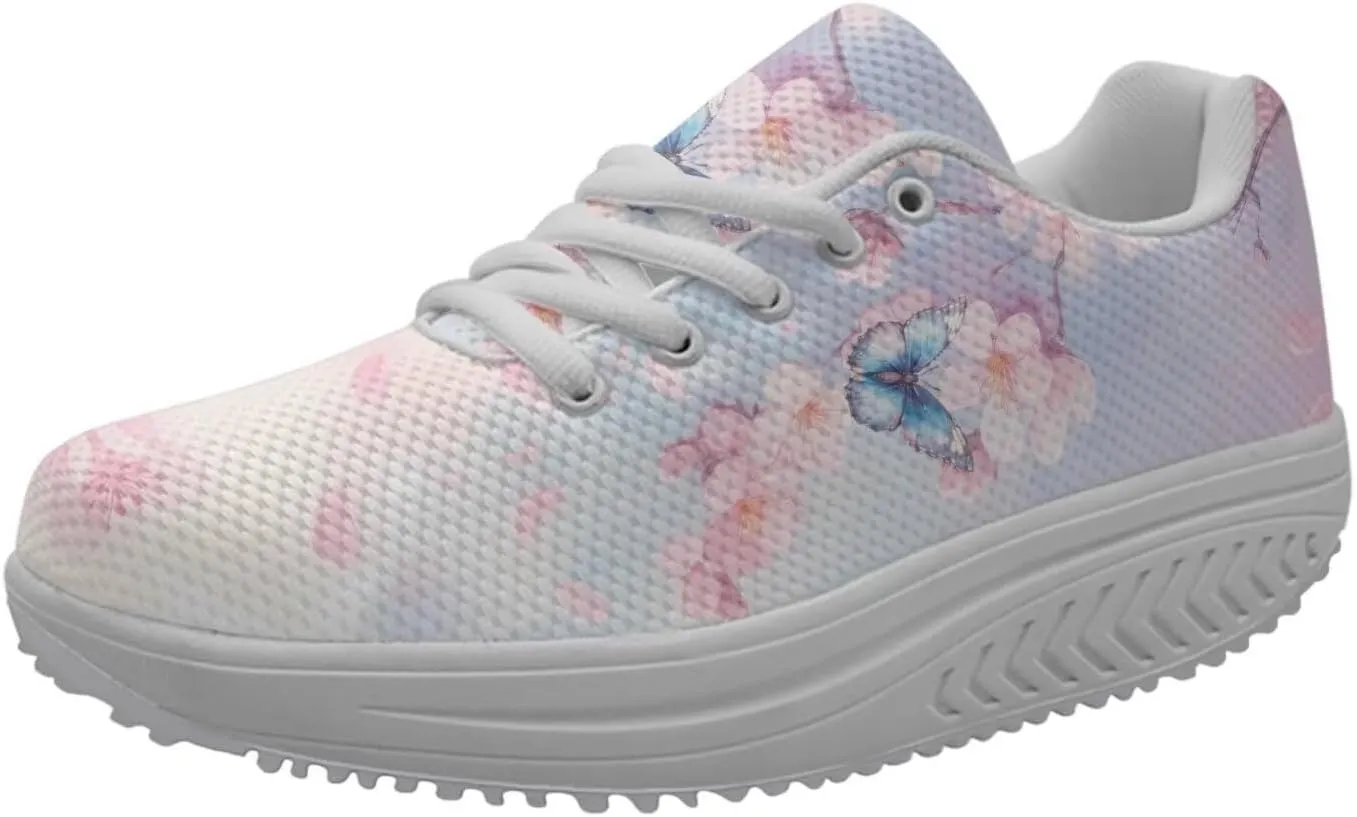 FOR U DESIGNS Fashion Women's Swing Strength Fitness Walking Sneaker Platform Shoes