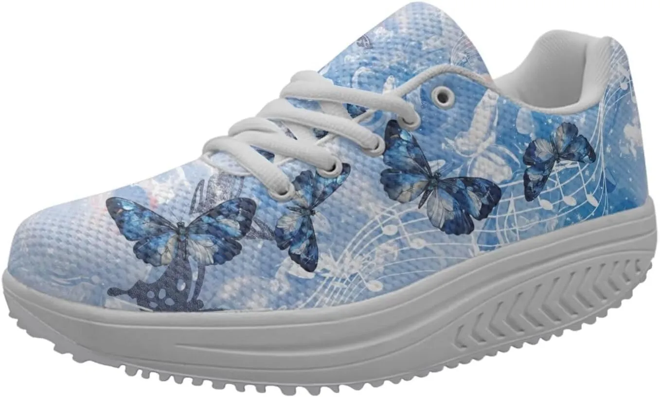FOR U DESIGNS Fashion Women's Swing Strength Fitness Walking Sneaker Platform Shoes