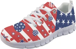 Forchrinse Cute Jean Cat with Green Eyes Women's Walking Running Shoes Slip on Easy Sneaker Sports Causal Athletic Shoes