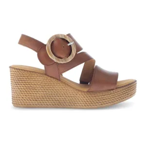 Gabor 64770 Braided Wedge Sandal (Women) - Cuoio/Camel