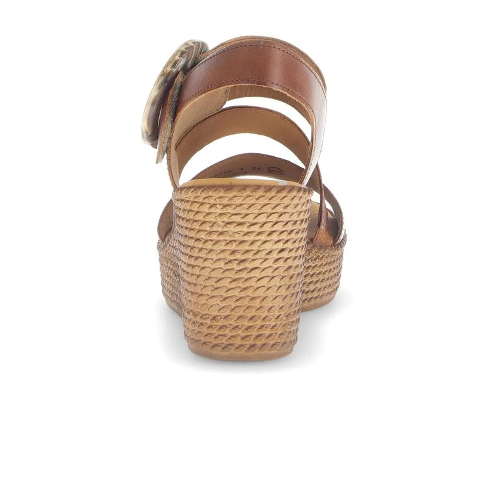 Gabor 64770 Braided Wedge Sandal (Women) - Cuoio/Camel