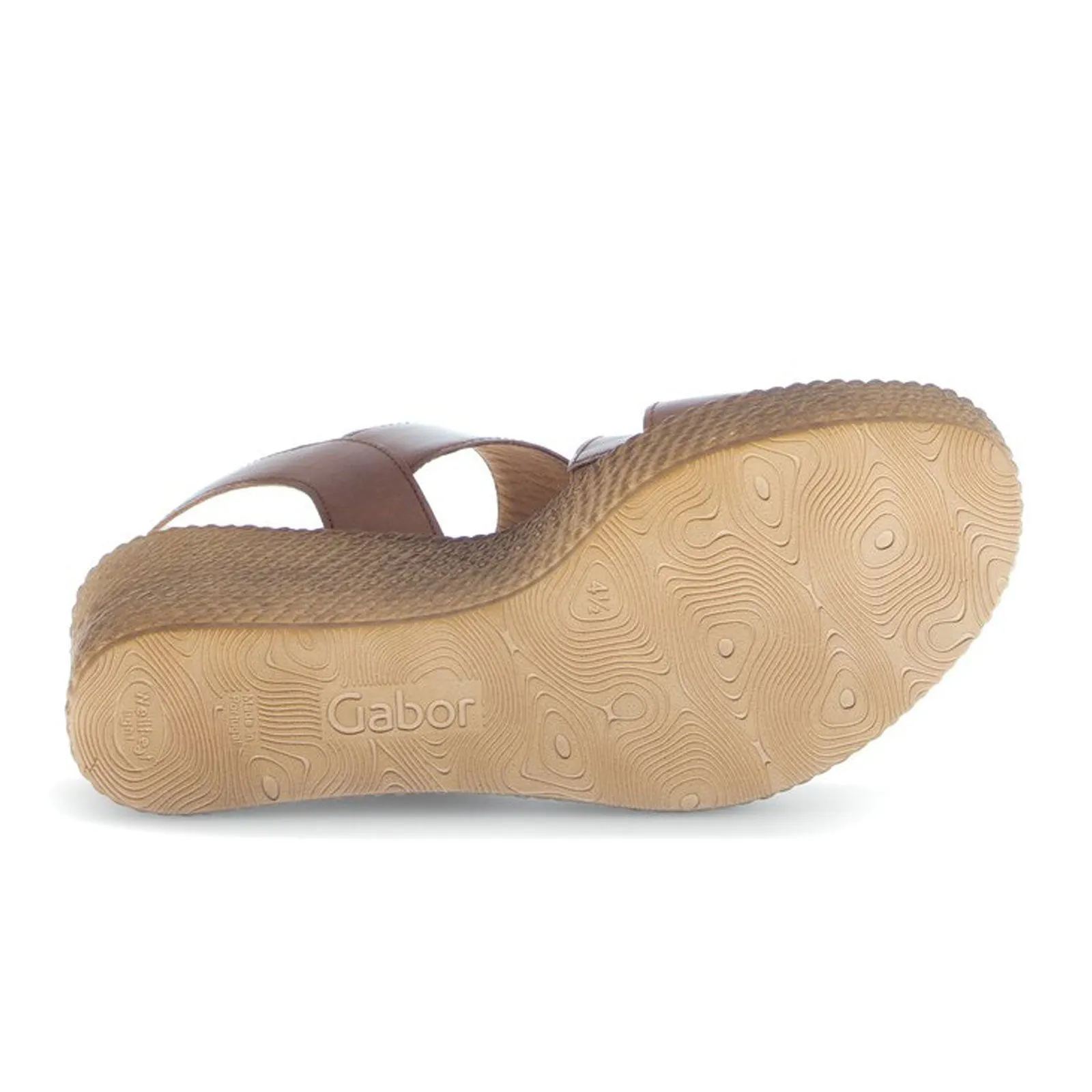 Gabor 64770 Braided Wedge Sandal (Women) - Cuoio/Camel