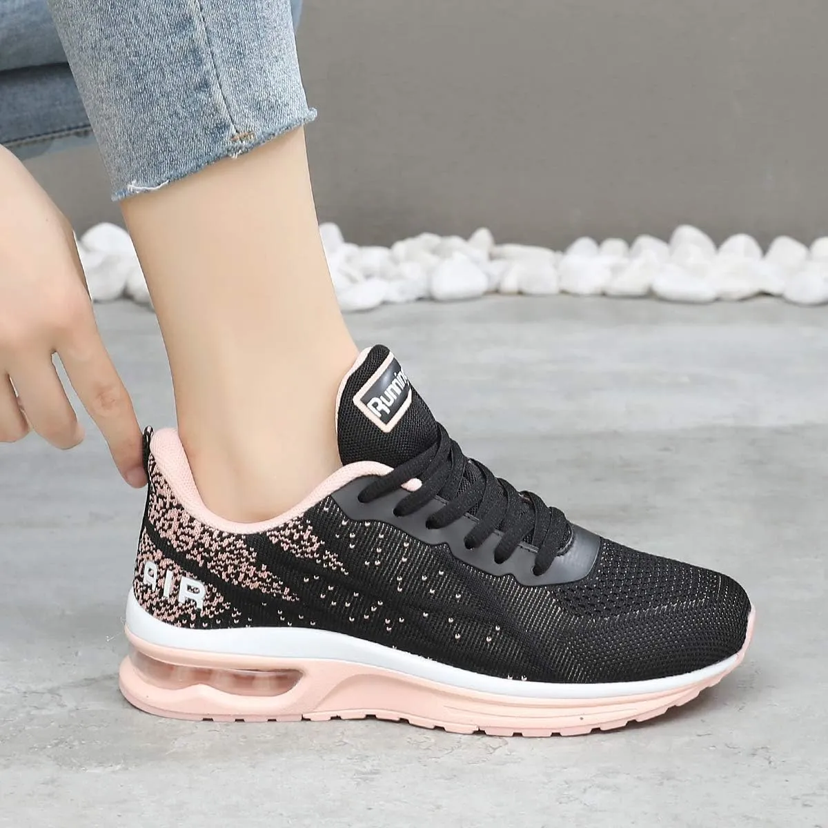 GANNOU Women's Air Athletic Running Shoes Fashion Sport Gym Jogging Tennis Fitness Sneaker US5.5-11