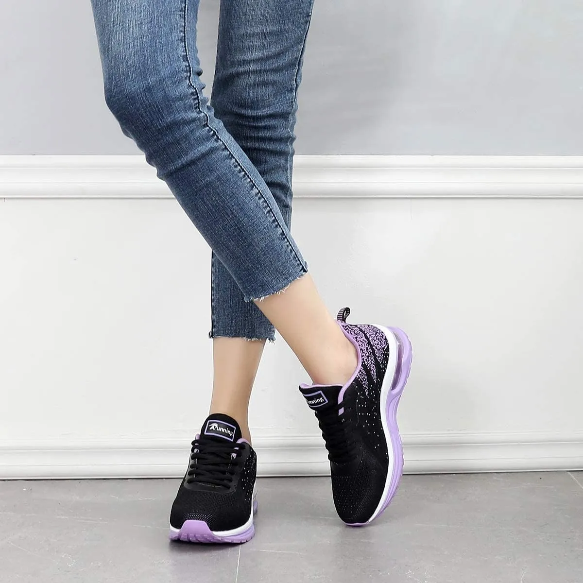 GANNOU Women's Air Athletic Running Shoes Fashion Sport Gym Jogging Tennis Fitness Sneaker US5.5-11