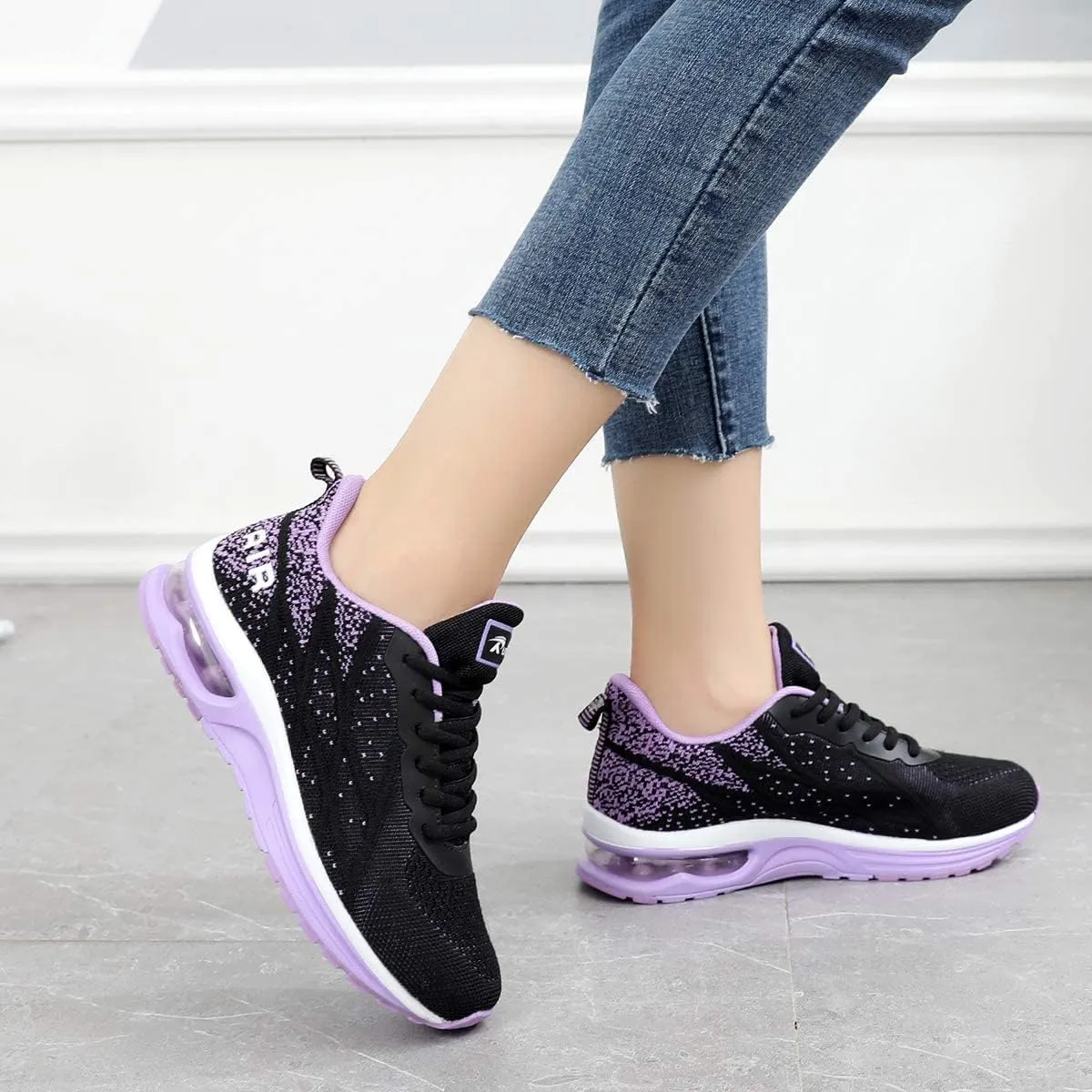 GANNOU Women's Air Athletic Running Shoes Fashion Sport Gym Jogging Tennis Fitness Sneaker US5.5-11