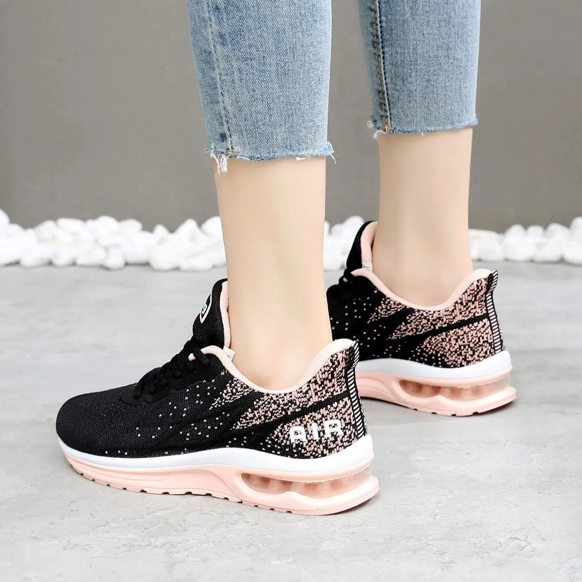 GANNOU Women's Air Athletic Running Shoes Fashion Sport Gym Jogging Tennis Fitness Sneaker US5.5-11