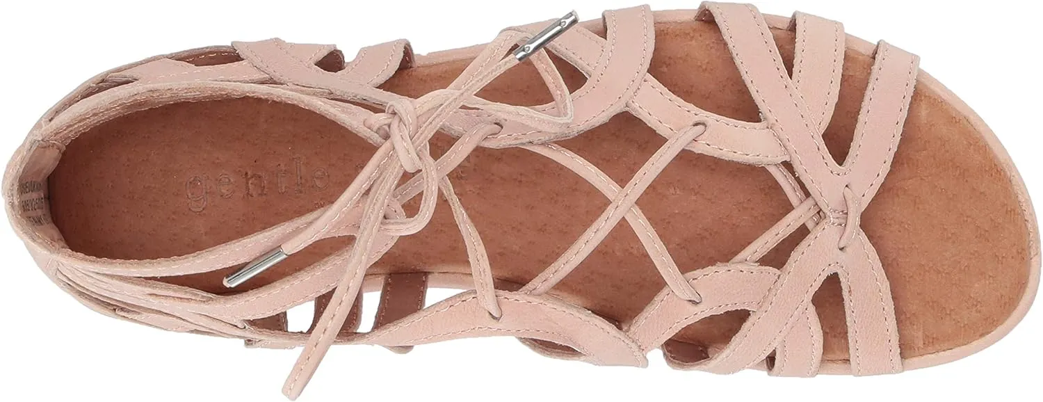 Gentle Souls Women's Break My Heart 3 Gladiator Sandal, Gold