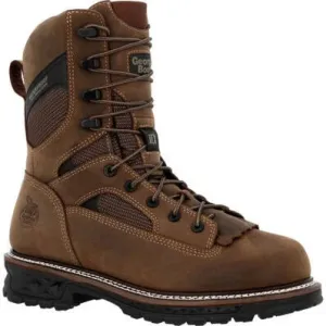 Georgia Men's Logger LTX 9" Composite Toe Waterproof 400G Work Boot -Brown- GB00681