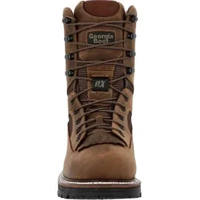 Georgia Men's Logger LTX 9" Composite Toe Waterproof 400G Work Boot -Brown- GB00681