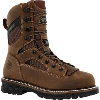 Georgia Men's Logger LTX 9" Composite Toe Waterproof 400G Work Boot -Brown- GB00681