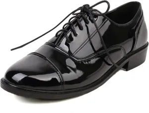 Gicoiz Footwear Womens Classic Round Toe Lace Up Oxfords Brogue Work Shoes