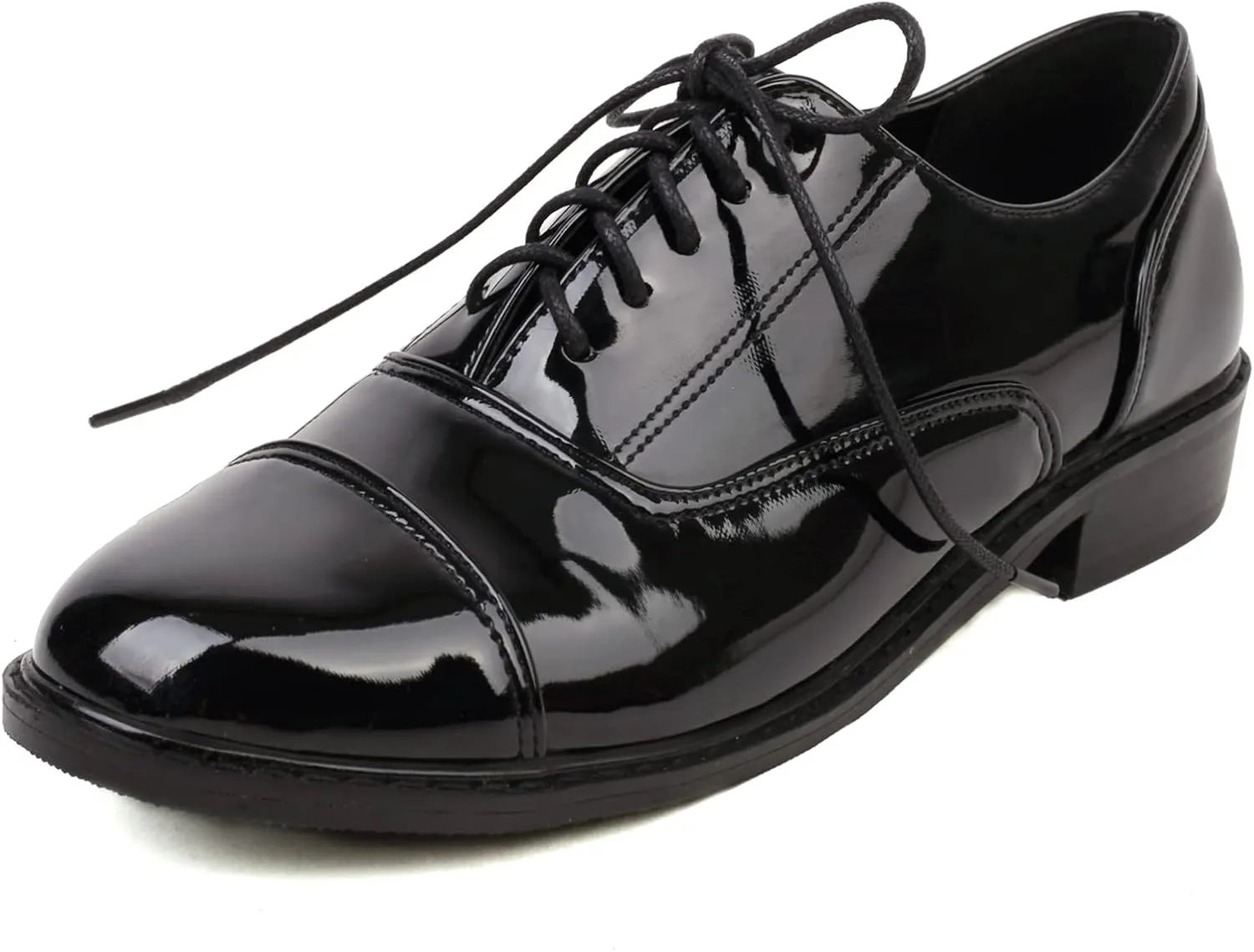 Gicoiz Footwear Womens Classic Round Toe Lace Up Oxfords Brogue Work Shoes
