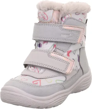 Girl's Modern Snow Boot, Light Grey 2500, 11 UK Child Wide