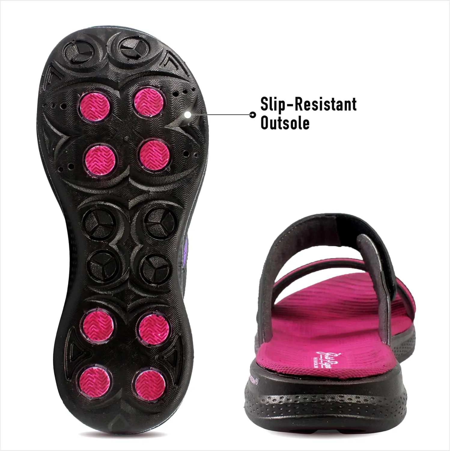 Gold Pigeon Shoes EVA Anti-Fatigue Ultra-Cushion Unisex Slide Sandals Adjustable Straps