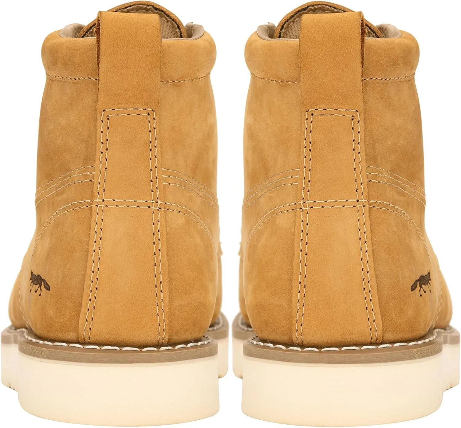 Golden Fox Work Boots 6" Men's Moc Toe Wedge Comfortable Boot for Construction